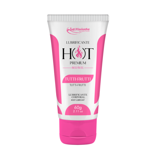 LUBRIFICANTE CORPORAL HOT PREMIUM - TUTTI-FRUTTI