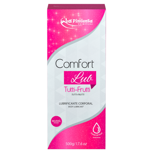 LUBRIFICANTE ÍNTIMO COMFORT LUB - TUTTI-FRUTTI 500g