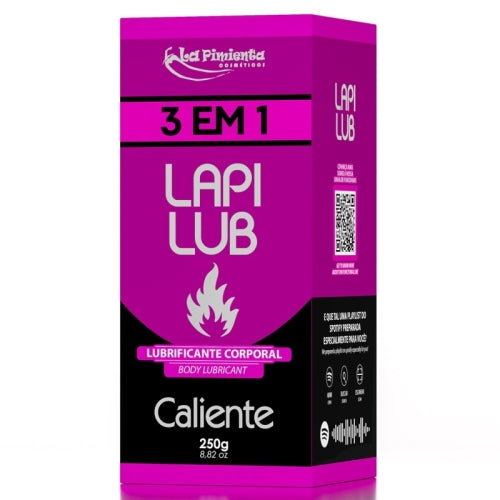 LUBRIFICANTE ÍNTIMO LAPI LUB 3 EM 1 CALIENTE 250g