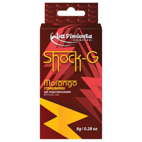 GEL VIBRADOR LÓQUIDO SHOCK G BISNAGA - MORANGO