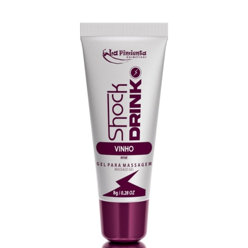 GEL VIBRADOR LÍQUIDO SHOCK DRINK VINHO 8G