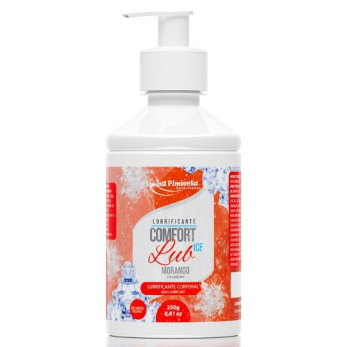 LUBRIFICANTE ÍNTIMO COMFORT LUB - ICE MORANGO 250g