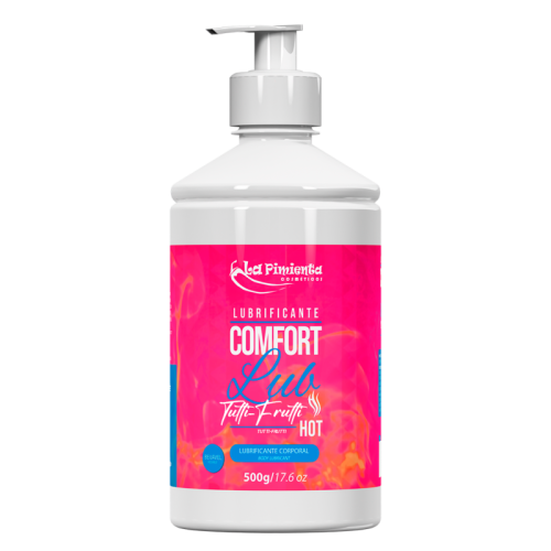 LUBRIFICANTE ÍNTIMO COMFORT LUB HOT - TUTTI-FRUTTI 500g