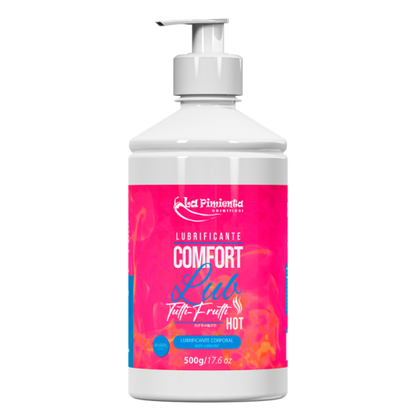 LUBRIFICANTE ÍNTIMO COMFORT LUB HOT - TUTTI-FRUTTI 500g