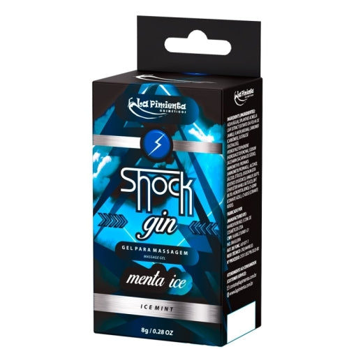 GEL VIBRADOR LÍQUIDO SHOCK GIN - MENTA ICE 8g
