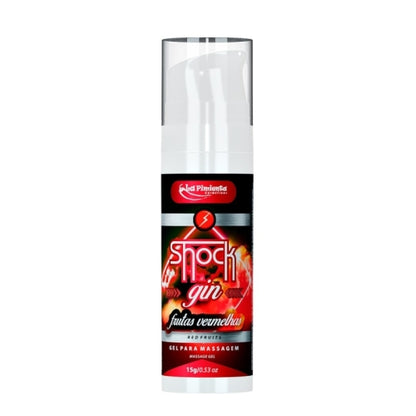 GEL VIBRADOR LÍQUIDO SHOCK GIN - FRUTAS VERMELHAS 15g