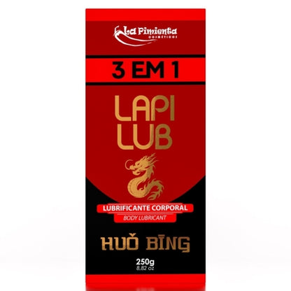 LUBRIFICANTE ÍNTIMO LAPI LUB 3 EM 1 HUO BING 250g
