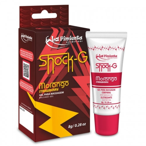 GEL VIBRADOR LÓQUIDO SHOCK G BISNAGA - MORANGO