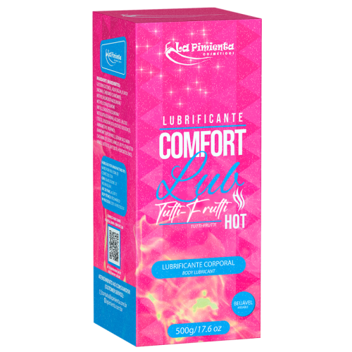 LUBRIFICANTE ÍNTIMO COMFORT LUB HOT - TUTTI-FRUTTI 500g