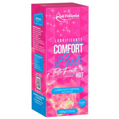 LUBRIFICANTE ÍNTIMO COMFORT LUB HOT - TUTTI-FRUTTI 500g