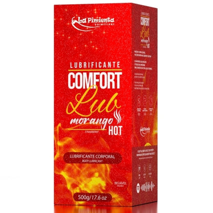 LUBRIFICANTE ÍNTIMO COMFORT LUB - MORANGO HOT 500g