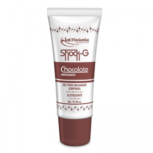 GEL VIBRADOR LÍQUIDO SHOCK G BISNAGA - CHOCOLATE