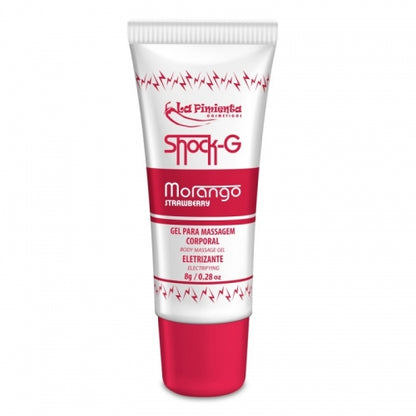 GEL VIBRADOR LÓQUIDO SHOCK G BISNAGA - MORANGO