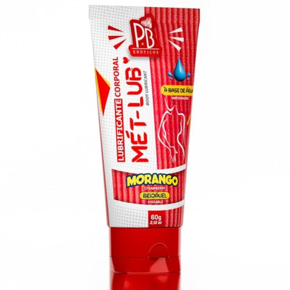 LUBIRIFCANTE ÍNTIMO MÉT LUB MORANGO 60g
