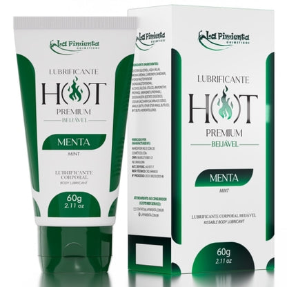 LUBRIFICANTE CORPORAL HOT PREMIUM - MENTA