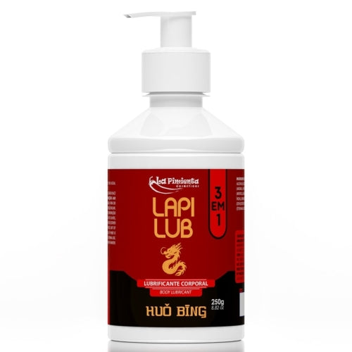 LUBRIFICANTE ÍNTIMO LAPI LUB 3 EM 1 HUO BING 250g
