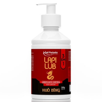 LUBRIFICANTE ÍNTIMO LAPI LUB 3 EM 1 HUO BING 250g