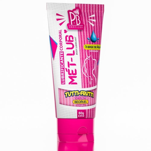 LUBRIFICANTE ÍNTIMO MÉT LUB TUTTI-FRUTTI 60g