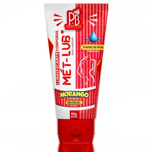LUBIRIFCANTE ÍNTIMO MÉT LUB MORANGO 60g