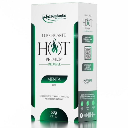 LUBRIFICANTE CORPORAL HOT PREMIUM - MENTA