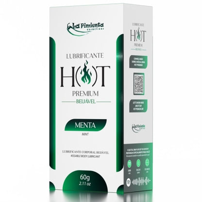 LUBRIFICANTE CORPORAL HOT PREMIUM - MENTA