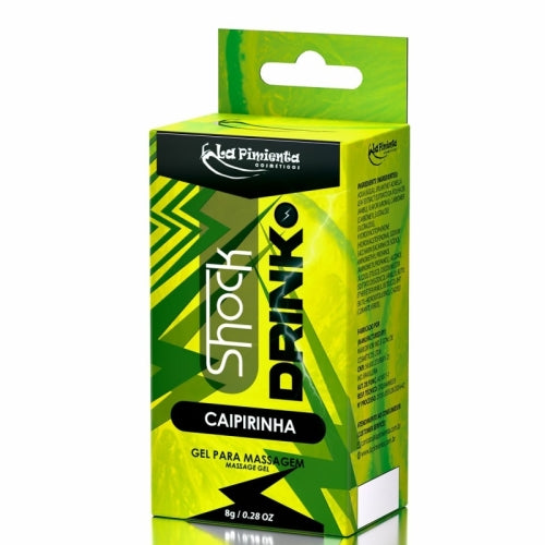 GEL VIBRADOR LÍQUIDO SHOCK DRINK CAIPIRINHA 8g