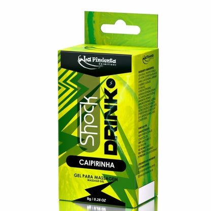 GEL VIBRADOR LÍQUIDO SHOCK DRINK CAIPIRINHA 8g