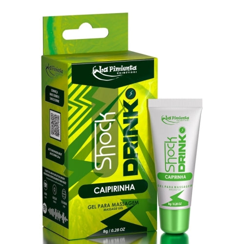 GEL VIBRADOR LÍQUIDO SHOCK DRINK CAIPIRINHA 8g