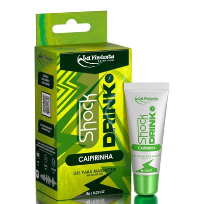 GEL VIBRADOR LÍQUIDO SHOCK DRINK CAIPIRINHA 8g