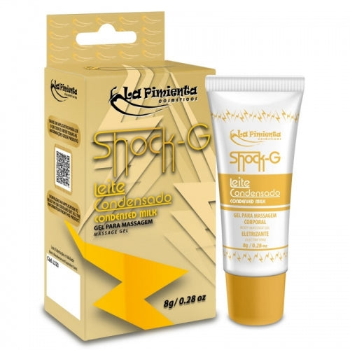 GEL VIBRADOR SHOCK G BISNAGA - LEITE CONDENSADO