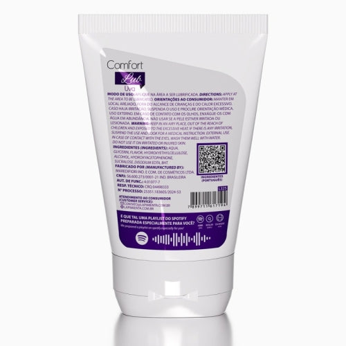 LUBRIFICANTE CORPORAL COMFORT LUB SABORES - UVA 120g