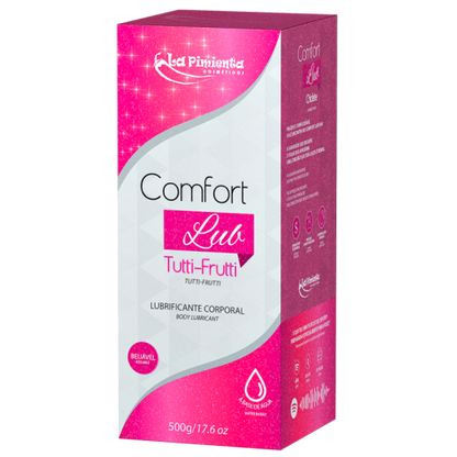 LUBRIFICANTE ÍNTIMO COMFORT LUB - TUTTI-FRUTTI 500g