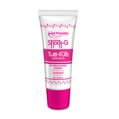 GEL VIBRADO LÍQUIDO SHOCK G BISNAGA - TUTTI-FRUTTI