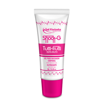 GEL VIBRADO LÍQUIDO SHOCK G BISNAGA - TUTTI-FRUTTI