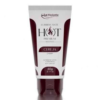 LUBRIFICANTE CORPORAL HOT PREMIUM - CEREJA