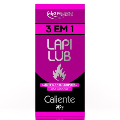 LUBRIFICANTE ÍNTIMO LAPI LUB 3 EM 1 CALIENTE 250g