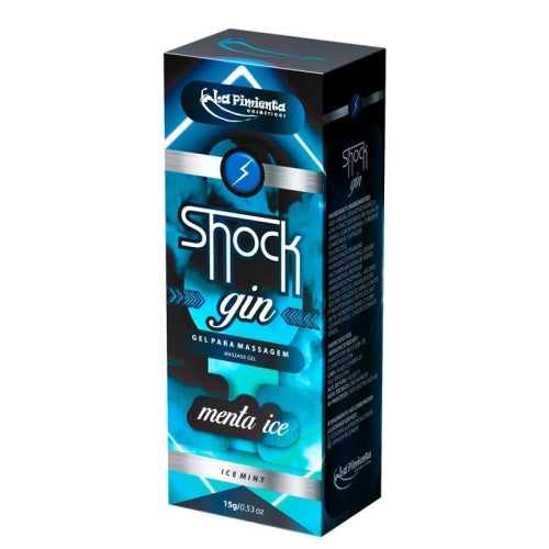 GEL VIBRADOR LÍQUIDO SHOCK GIN - MENTA ICE 15g