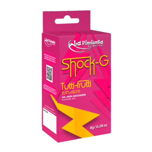 GEL VIBRADO LÍQUIDO SHOCK G BISNAGA - TUTTI-FRUTTI