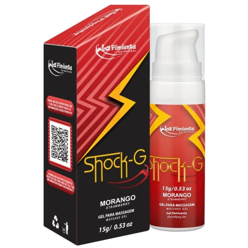 GEL VIBRADOR LÍQUIDO SHOCK-G MORANGO