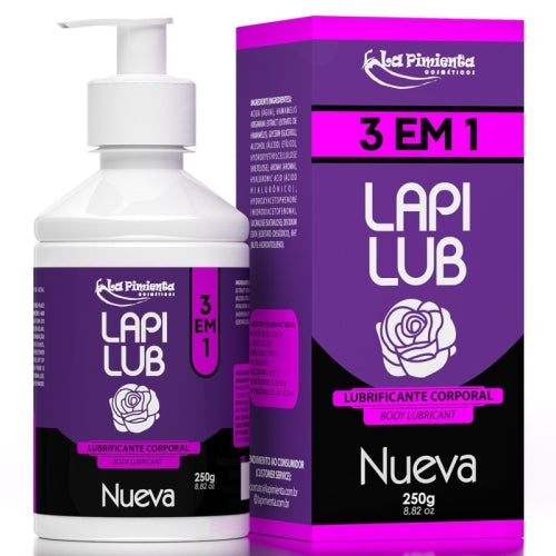 LUBRIFICANTE ÍNTIMO LAPI LUB 3 EM 1 NUEVA 250g
