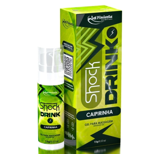 GEL VIBRADOR LÍQUIDO SHOCK DRINK CAIPIRINHA 15g