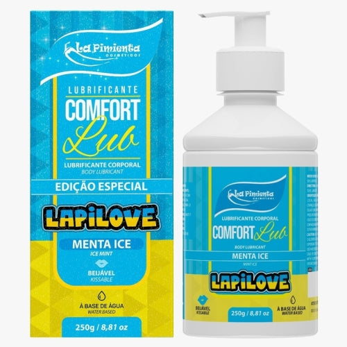 LUBRIFICANTE ÍNTIMO COMFORT LUB - LAPILOVE MENTA ICE 250g