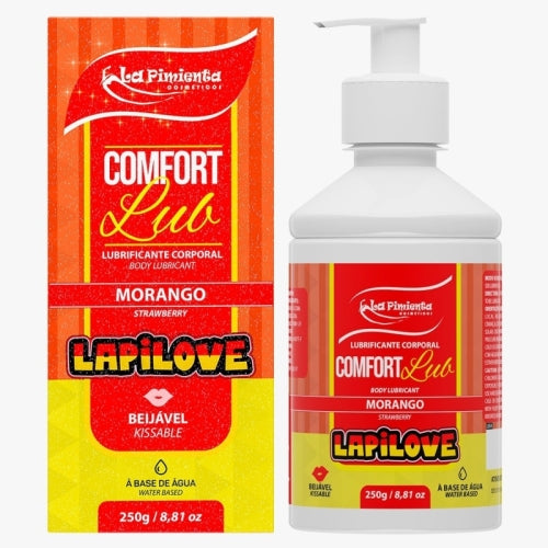 LUBRIFICANTE COMFORT LUB - LAPILUB MORANGO 250g