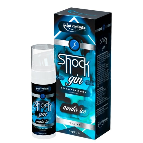 GEL VIBRADOR LÍQUIDO SHOCK GIN - MENTA ICE 15g