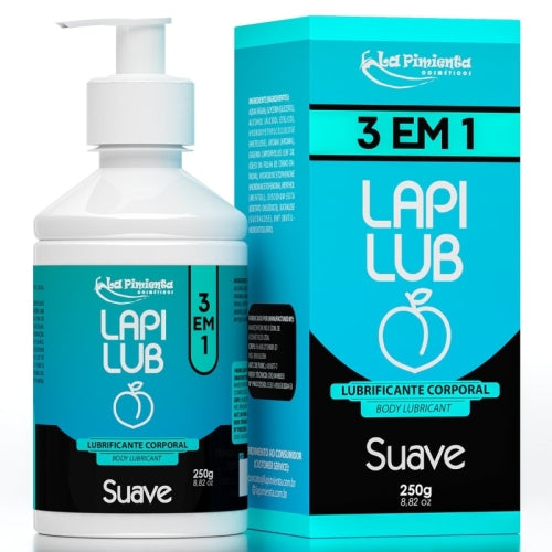 LUBRIFICANTE ÍNTIMO LAPI LUB 3 EM 1 SUAVE 250g