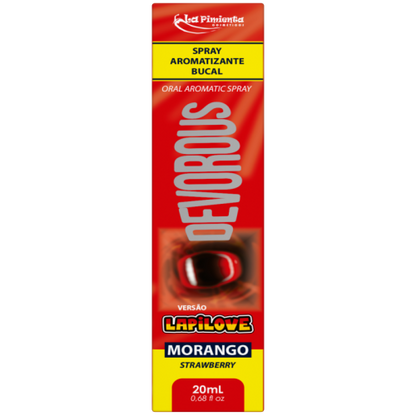 DEVOROUS LAPILOVE MORANGO - SPRAY PARA SEXO ORAL