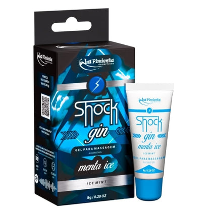 GEL VIBRADOR LÍQUIDO SHOCK GIN - MENTA ICE 8g