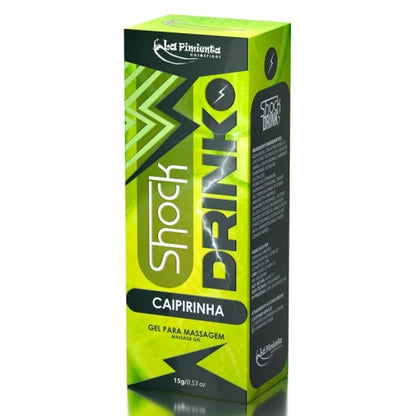 GEL VIBRADOR LÍQUIDO SHOCK DRINK CAIPIRINHA 15g