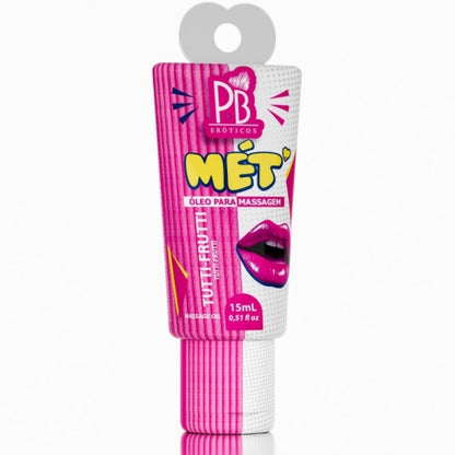 ÓLEO BEIJÁVEL MÉT TUTTI-FRUTTI 15mL