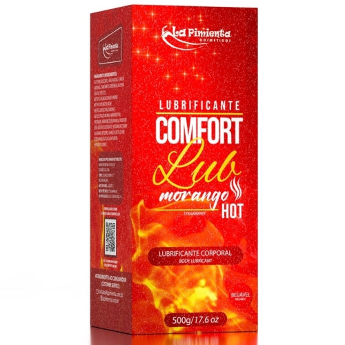 LUBRIFICANTE ÍNTIMO COMFORT LUB - MORANGO HOT 500g